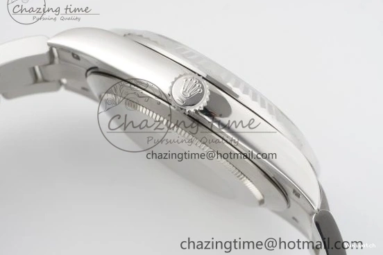 Bracelet Steel JDF DateJust on SS Dial Blue V2 VR3235 41 904L Oyster Textured 0309